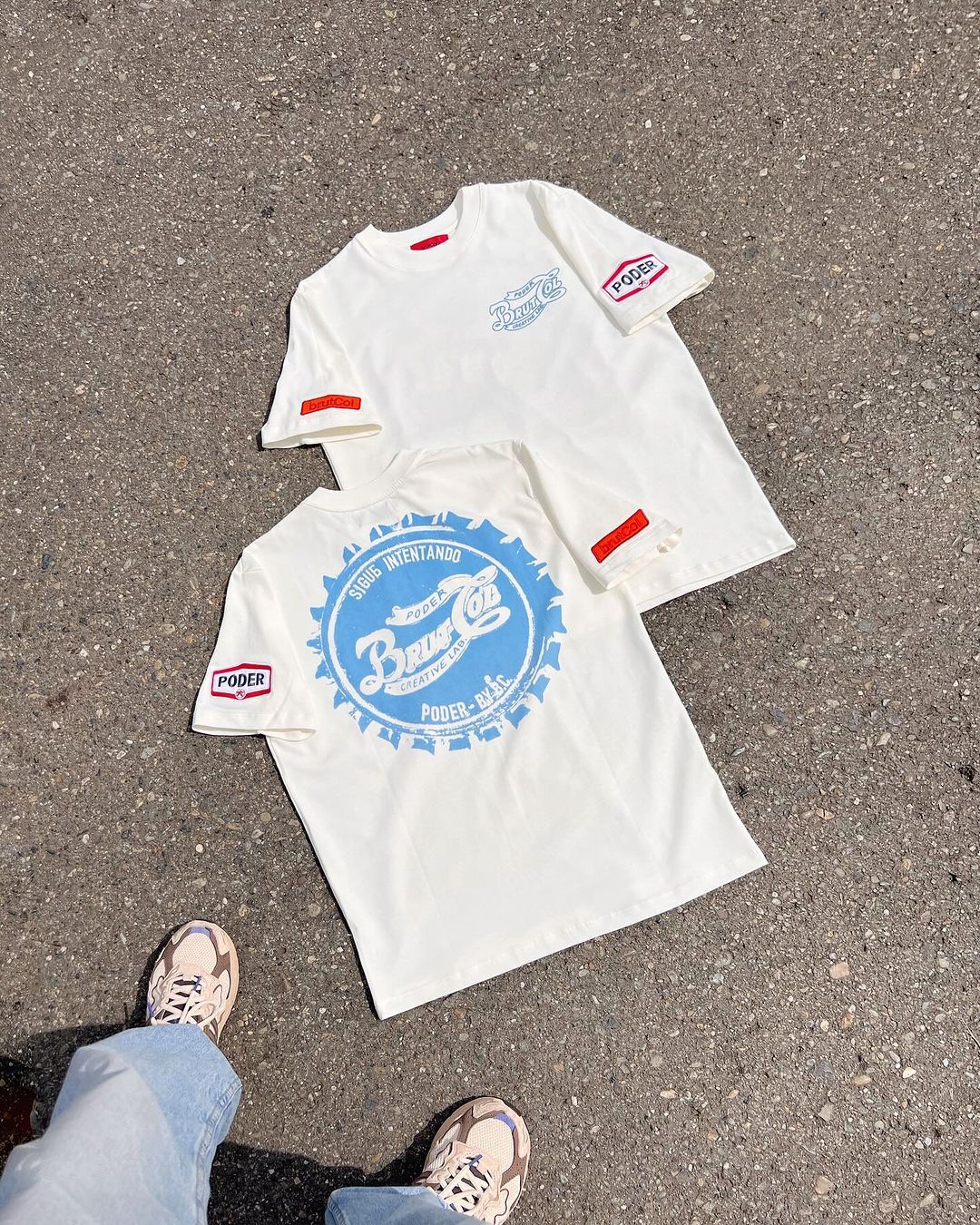 CAMISETA SIGUE INTENTANDO CREMA "PODER"
