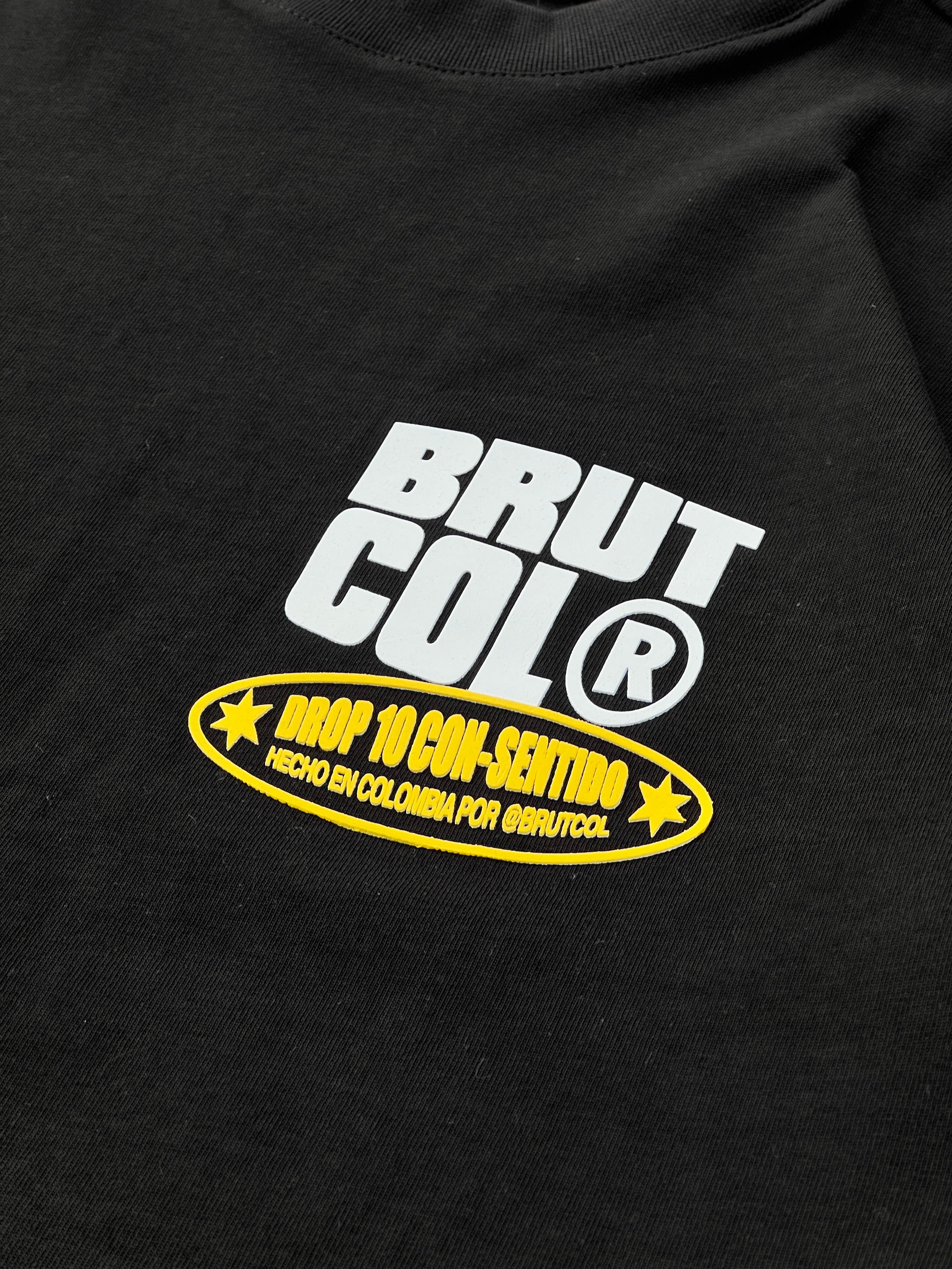 Camiseta Oversize Cropped Brutcol® “Tour en el Con-sentido” – Edición Limitada Drop 10