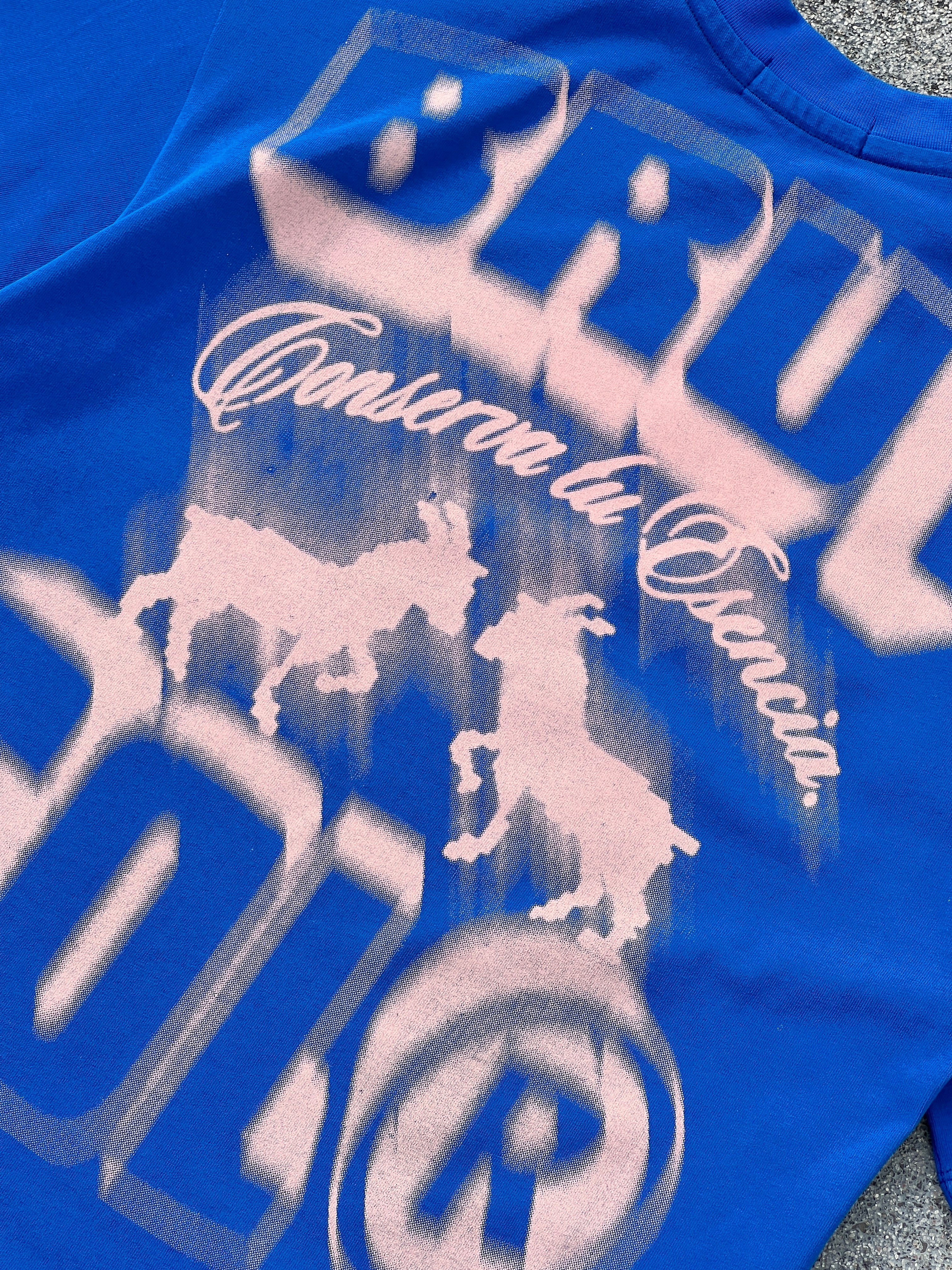 Camiseta Oversize Cropped Brutcol® “Conserva tu Esencia” Azul – Edición Limitada Drop 10