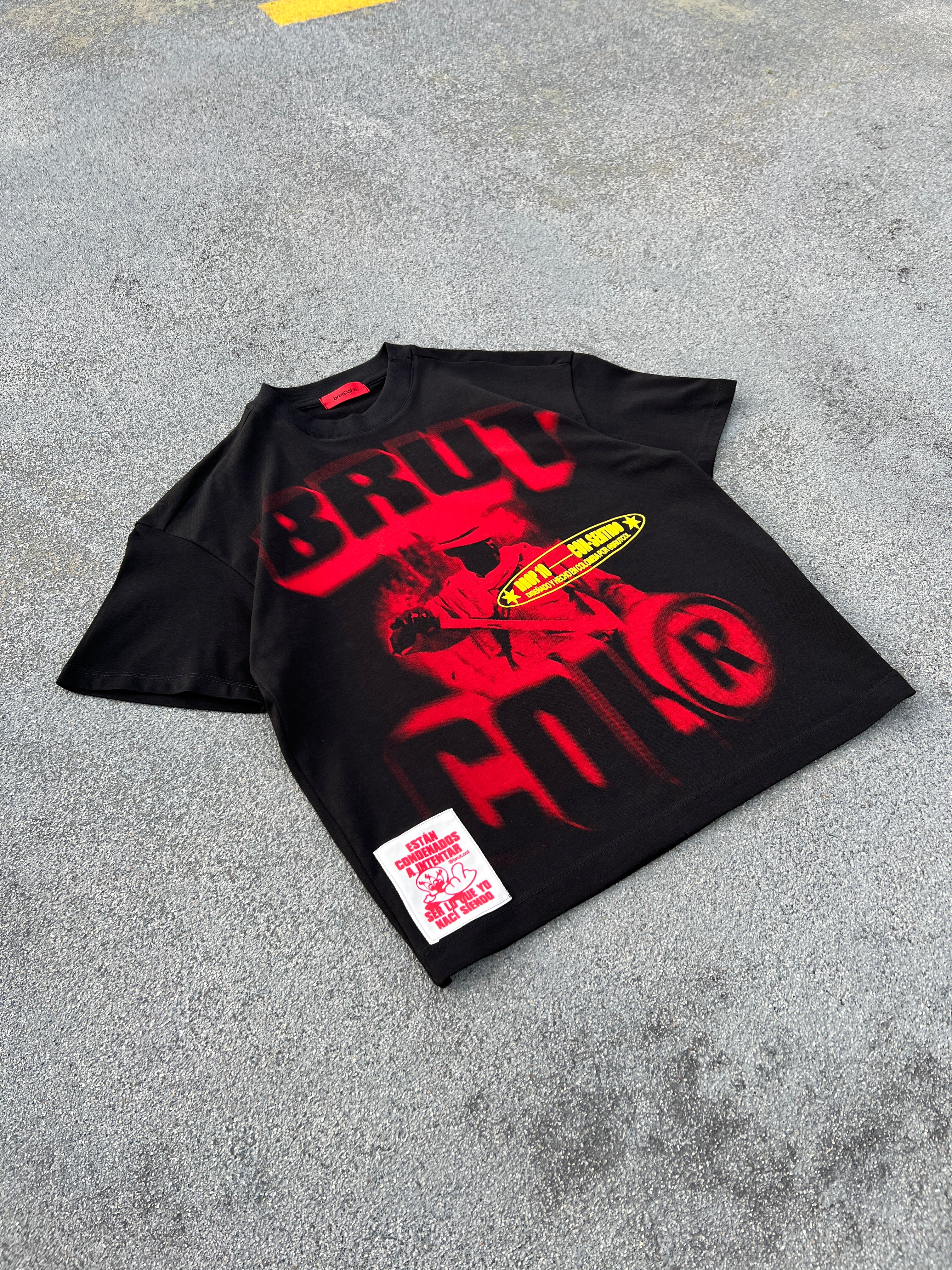 Camiseta Oversize Cropped Brutcol® “Conserva tu Esencia” – Edición Limitada Drop 10