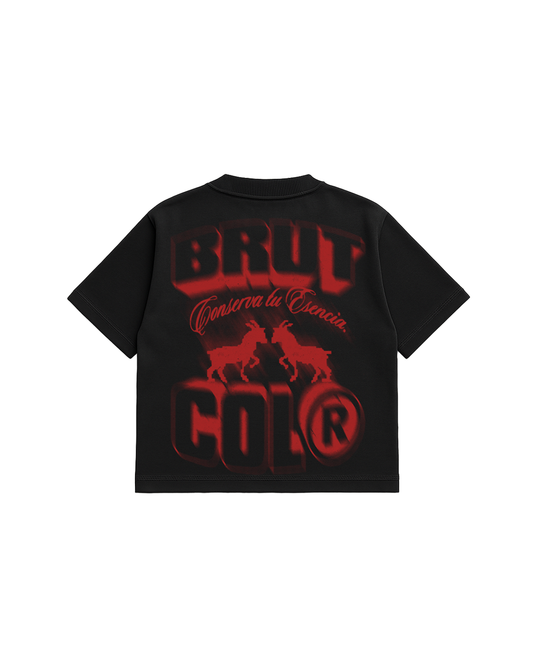 Camiseta Oversize Cropped Brutcol® “Conserva tu Esencia” – Edición Limitada Drop 10